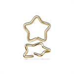 24k gold plated star seamless ring