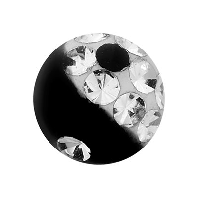 Crystal ying yang spare replacement ball