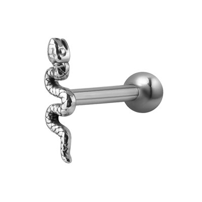 One side barbell with snake