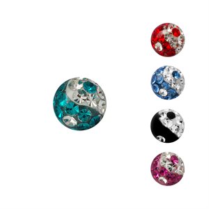 Crystal ying yang spare replacement ball
