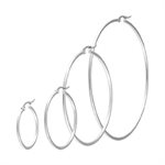 Round hoop earrings
