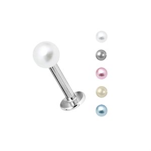 Labret with pearl