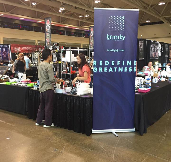 trinity booth at the toronto tattoo convention